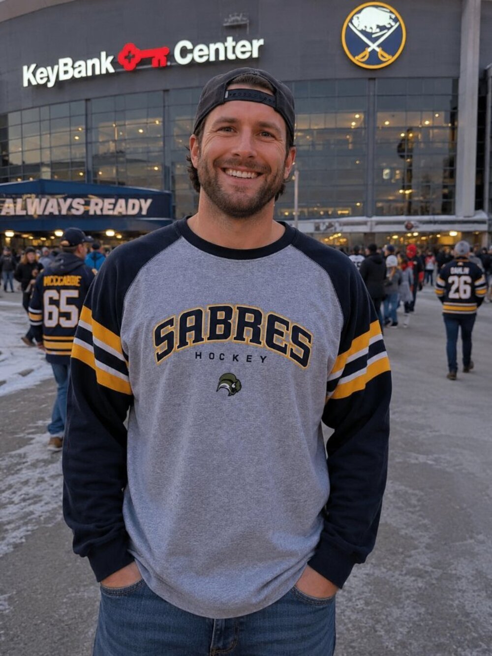 Buffalo Sabres Hockey Long Sleeve Shirt (XL)
